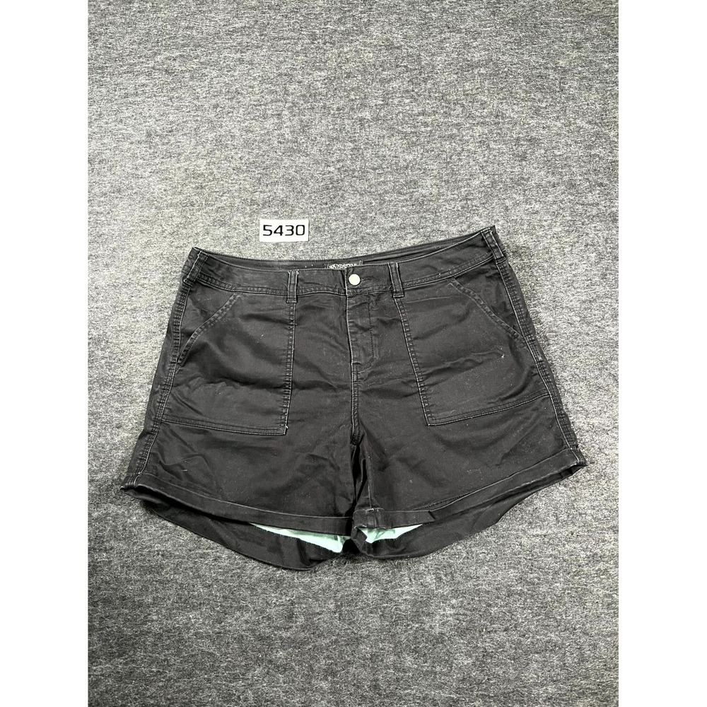 Sound Style New York Utility Shorts Womens‎ 16 Black Cotton Stretch Streetwear